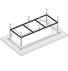 Каркас к прямоугольным ваннам VAGNERPLAST 180x80 VPK18080