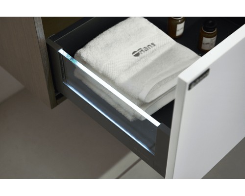 Тумба с раковиной Orans BC-1131 L 150 11311500L подвесная Matt coffee White matt