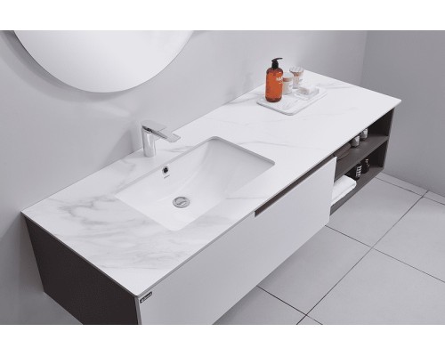 Тумба с раковиной Orans BC-1131 L 150 11311500L подвесная Matt coffee White matt