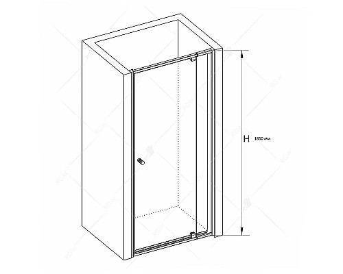 Душевая дверь RGW Passage PA-02 80 41080208-11 профиль Хром стекло прозрачное