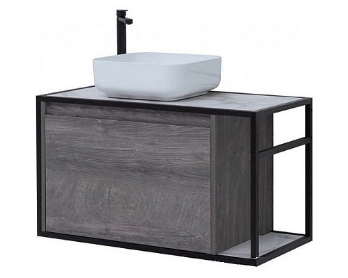 Тумба под раковину Aquanet Nova Lite Loft 90L 261656 подвесная Дуб рошелье