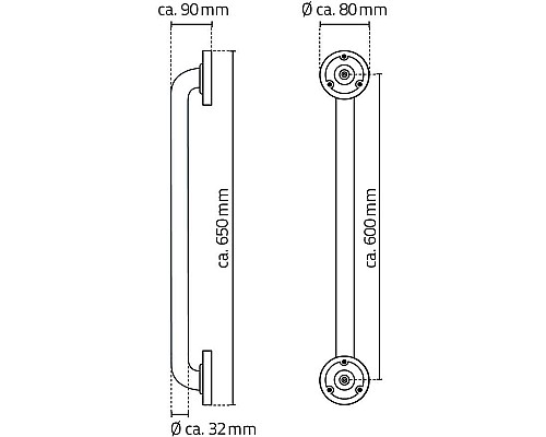 Поручень Ridder Sam А00160110 Черный