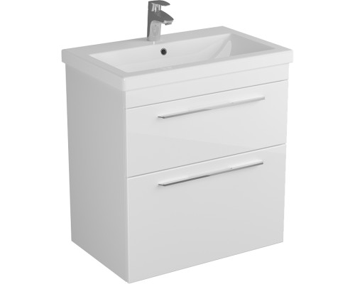 Тумба под раковину Diborg Katarine 70 77.4224 подвесная Белый глянец