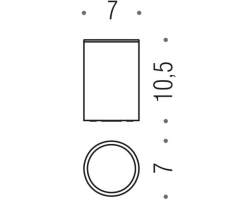 Стакан для зубных щеток Colombo Design Plus W4941.HPS1 Zirconium