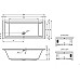Прямоугольная ванна Riho Lusso 180x80 BA9800500000000
