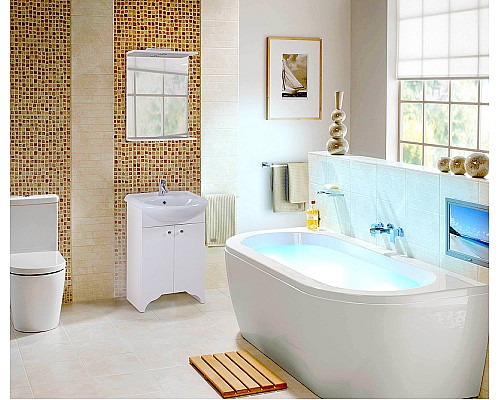 Тумба под раковину Onika Омега 50.10 105015 Белая