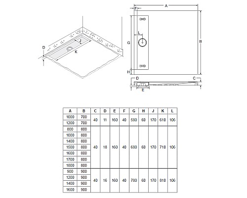 Душевой поддон из материала Flight Jacob Delafon Flight Neus 140x90 E66516-00 Белый