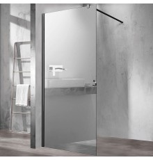 Душевая перегородка Vincea Walk-In 90 VSW-1H900MRB Черный матовый зеркальное