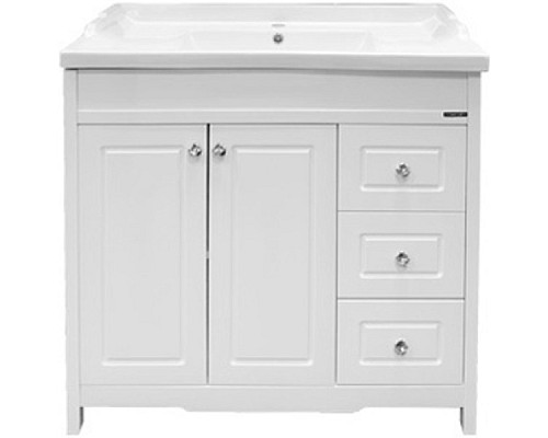 Тумба с раковиной Comforty Тбилиси 90 00003132630 Белая