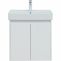 Тумба под раковину Aquanet Nova Lite 60 298847 подвесная Белая глянцевая