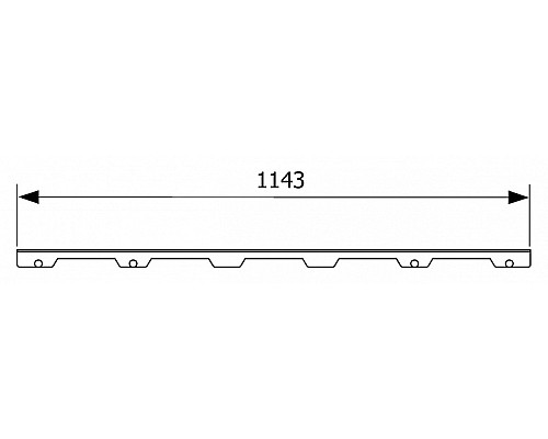 Декоративная панель TECE drainline steel II 601283