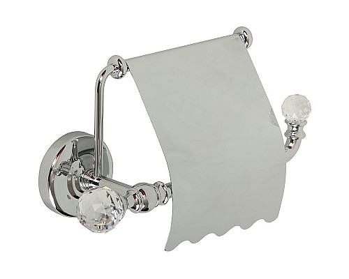 Держатель туалетной бумаги Migliore Amerida 16576 с крышкой Хром с кристаллами Swarovski