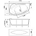 Акриловая ванна Marka One Julianna 170х100 R 01дж1710п