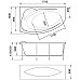 Акриловая ванна Marka One Julianna 170х100 R 01дж1710п