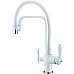 Смеситель для кухонной мойки ZORG Sanitary ZR 342-8 YF WHITE