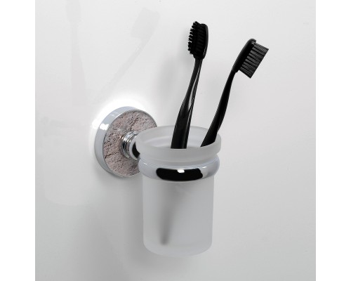 Стакан для зубных щеток WasserKRAFT Nau K-7728 Хром