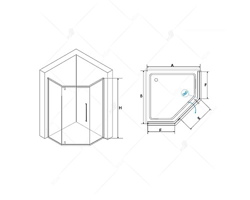 Душевой уголок RGW SV-81 100х100