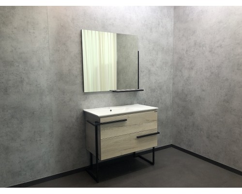 Тумба с раковиной Comforty Дюссельдорф 90 Дуб дымчатый