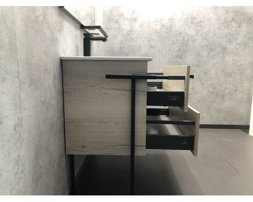 Тумба с раковиной Comforty Дюссельдорф 90 Дуб дымчатый