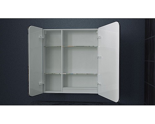 Зеркальный шкаф Art&Max Verona AM-Ver-800-800-2D-R-DS-F с подсветкой с сенсорным выключателем Белый