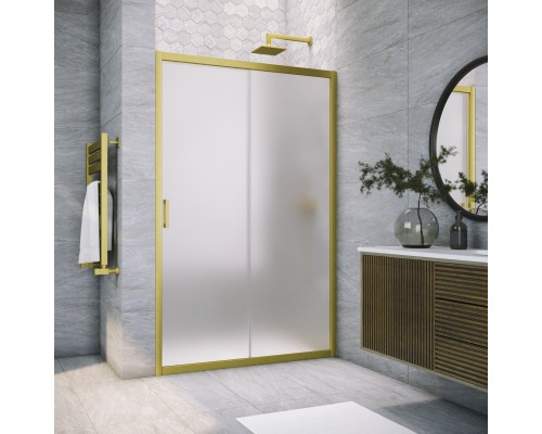 Дверь в душевой проем ZP NOVO 115 03 10 стекло сатин