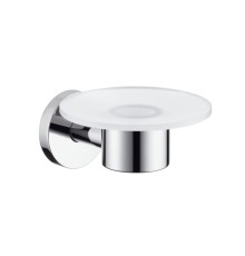 Мыльница стеклянная Hansgrohe Logis с держателем