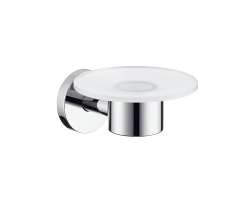 Мыльница стеклянная Hansgrohe Logis с держателем