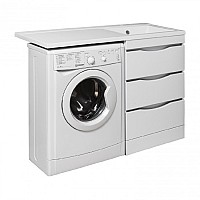 Тумба под раковину Runo ОРИОН 60 УТ000003442 белый, левое крыло