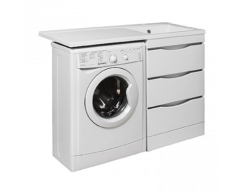 Тумба под раковину Runo ОРИОН 60 УТ000003442 белый, левое крыло