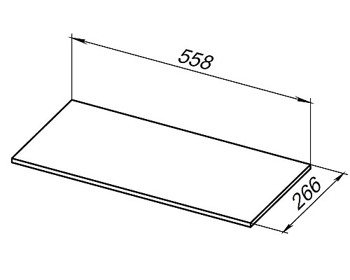 Полка для стеллажа Allen Brau Liberty 60 1.33010.G Графит