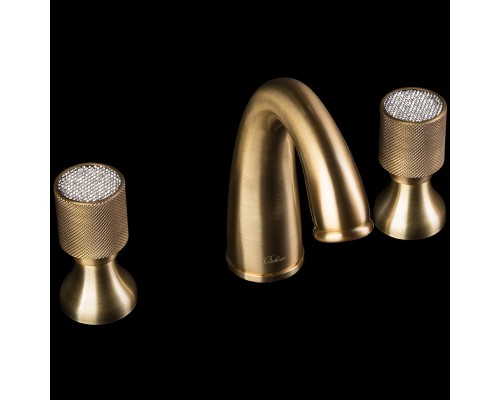 Смеситель для раковины Boheme Royal Cristal 317-Royal Бронза