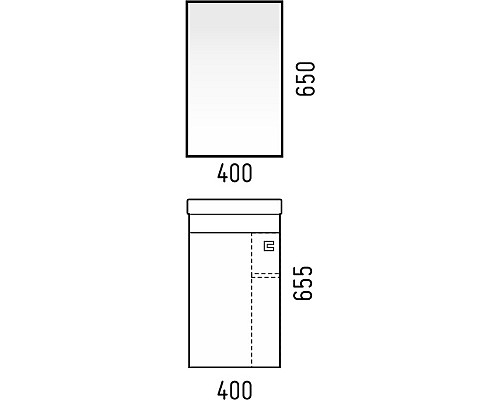 Шкаф-зеркало Corozo Комо 40 SD-00000291