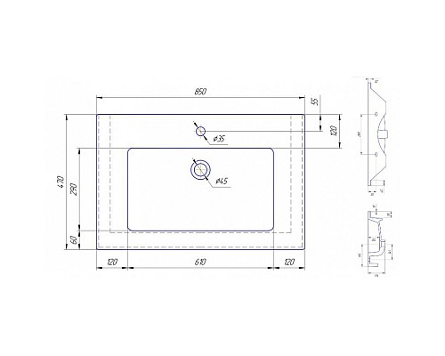 Раковина Corozo Оскар 85 SD-00000381