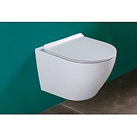 Безободковый подвесной унитаз Gid Tr2198 61107y с прочной крышкой-микролифт из дюропласта