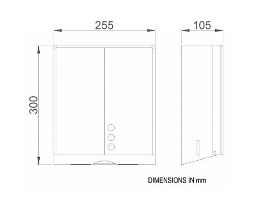 Диспенсер для бумажных полотенец Nofer 04046.S Матовая нержавеющая сталь