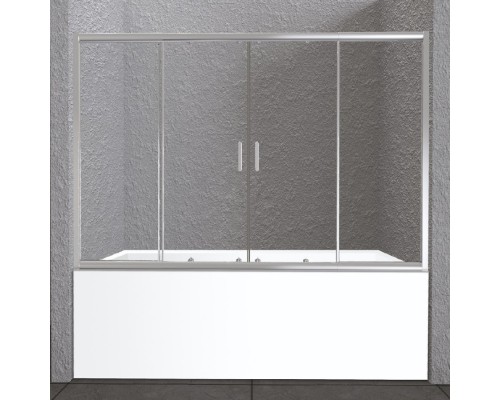 Шторка на ванну BelBagno Unique VF-2 180 Хром