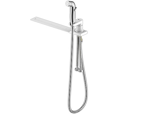 Гигиенический душ со смесителем Lemark Solo LM7170CW Хром Белый