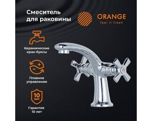 Смеситель для раковины Orange Kristi Хром