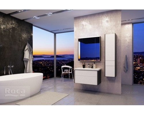 Шкаф - колонна Roca Ronda L ZRU9302966 белый глянец/антрацит 