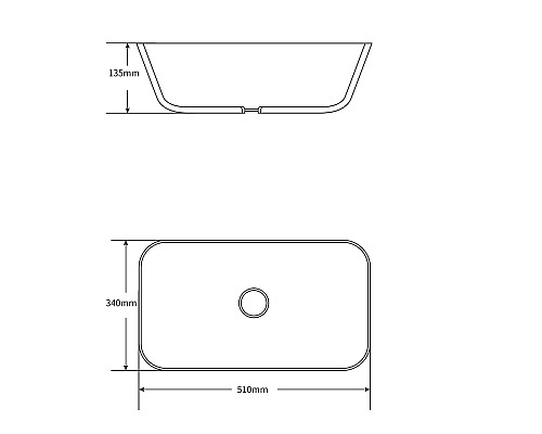 Раковина керамическая накладная SantiLine SL-1049