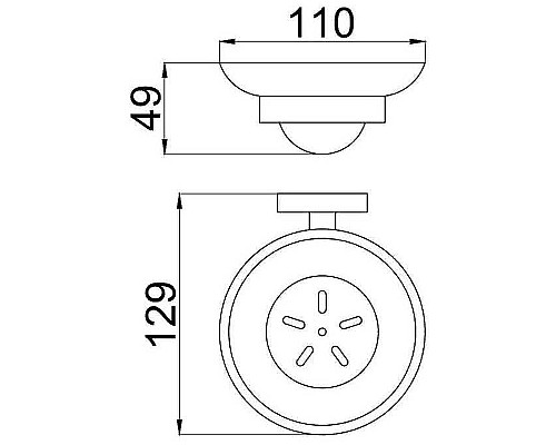 Мыльница Allen Brau Priority 6.31005-BN Белый Никель брашированный