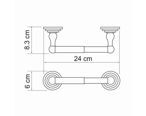 Держатель туалетной бумаги WasserKRAFT K-7322