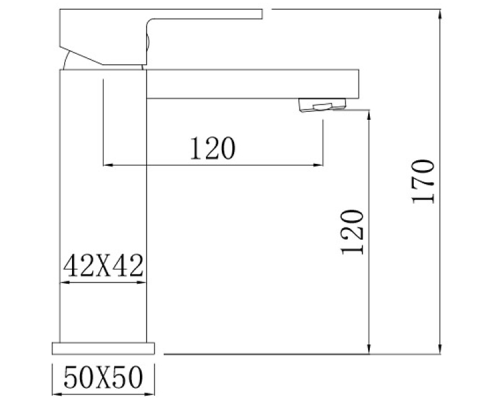 Смеситель для раковины Comforty FC045A-CMT Черный