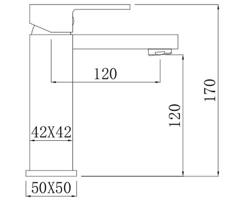 Смеситель для раковины Comforty FC045A-CMT Черный