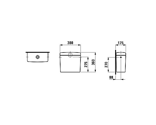 Бачок Laufen Pro 8.2695.3.000.873.1