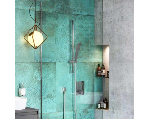 Душевой гарнитур на штанге Excellent Square 2.0 ARAC.SY.308 хром