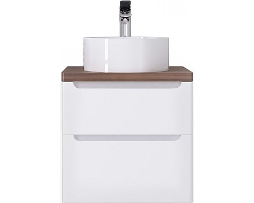 Тумба под раковину Jorno Wood 60 wood.01.60/P/W подвесная Белая