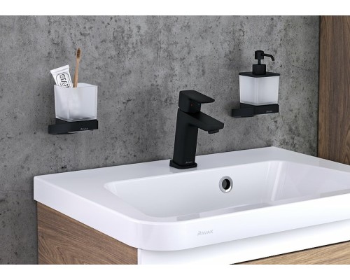 Стакан для зубных щеток Ravak 10° X07P557 Черный матовый