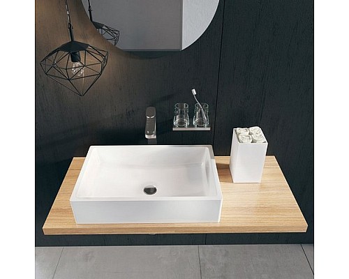 Умывальник Ravak FORMY 01 600 D XJL01260000 белый со скрытым переливом