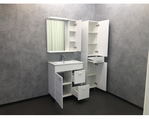 Тумба с раковиной Comforty Модена М-75 00-00001643 Белая матовая